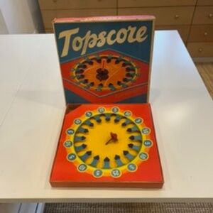 1950s Topscore Spinning Top Game by Spears, England